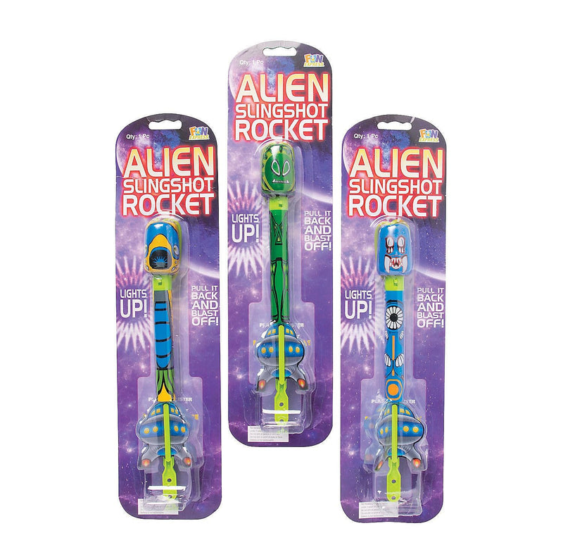 Fun Express 10 in L/U Alien Sling Shot Rocket