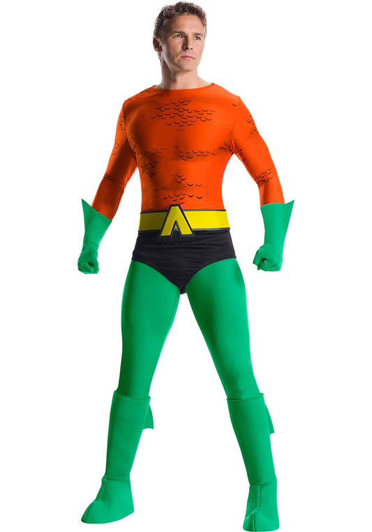 Charades DC Comics Aquaman Adult Costume, As Shown, X-Large