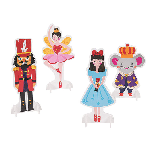 NUTCRACKER CENTERPIECE - Party Decor - 4 Pieces
