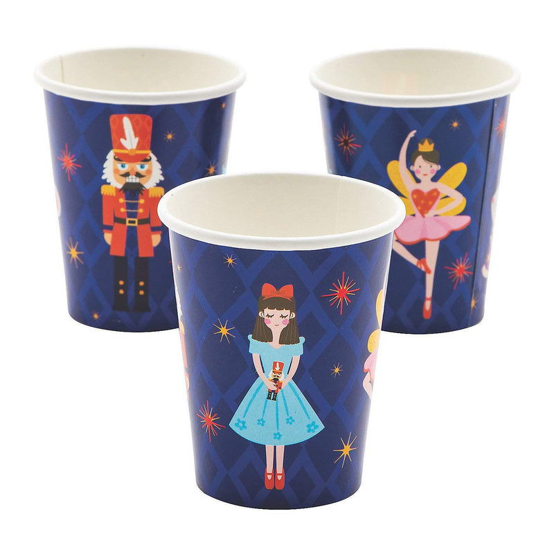 Fun Express NUTCRACKER 9OZ CUP - Party Supplies - 8 Pieces