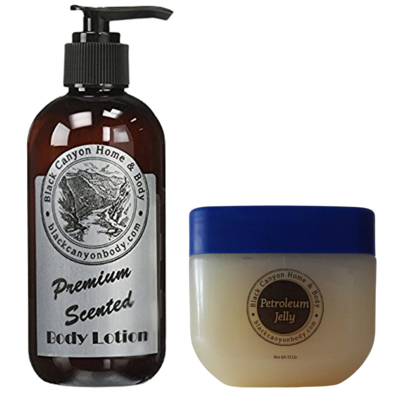 Black Canyon Black Currant Vanilla Scented Body Lotion and Scented Petroleum Jelly