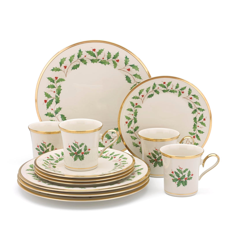 Lenox 6122048 Holiday 12-Piece Dinnerware Set