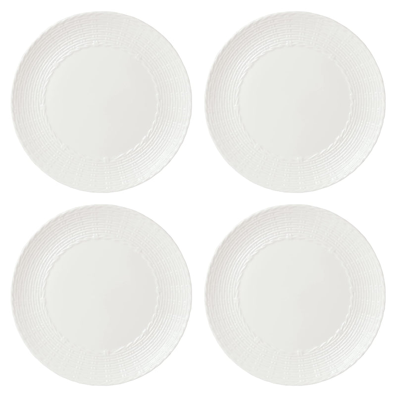 Lenox Wicker Creek Dinner Plates, Set of 4, 7.10, White