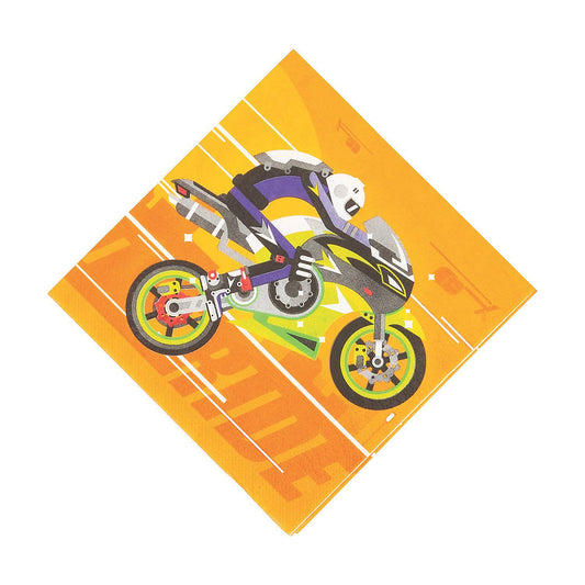 CARS & TRUCKS LUNCH NAPKIN - Party Supplies - 16 Pieces