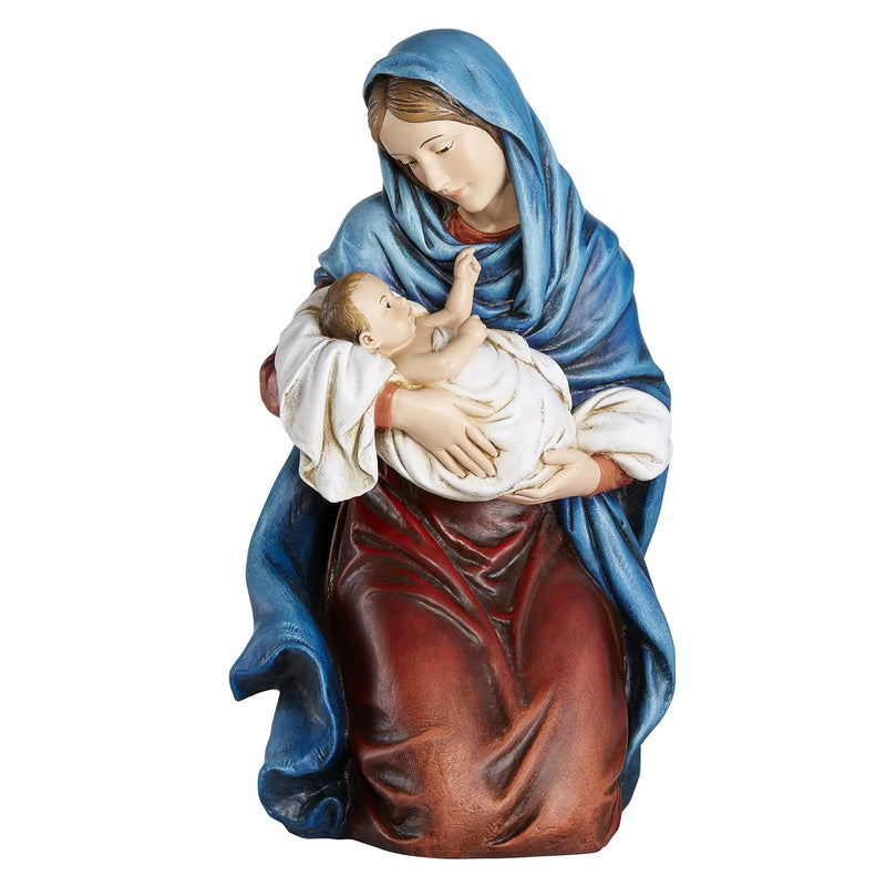 Kneeling Madonna with Child Christmas Nativity Figurine, 12 1/4 Inch