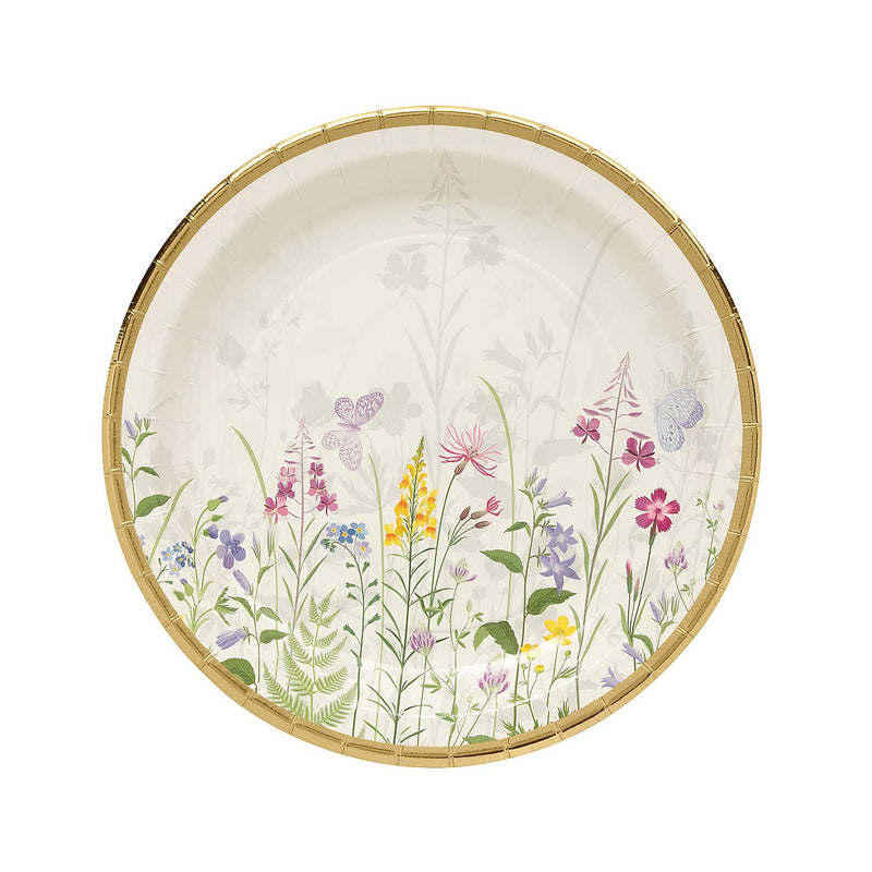 Floral Paper Dinner Plates - 8 Ct.