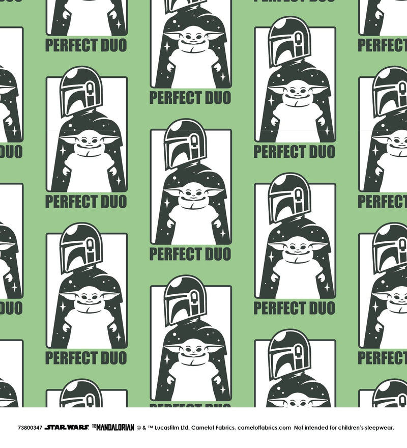 2 Yards Quilting Cotton for Sewing – Mando Perfect Duo Ctn - Color Green - 100% Cotton - Soft, Decorative Material - Pre Cut 44-45 Inches Wide by Camelot Fabrics