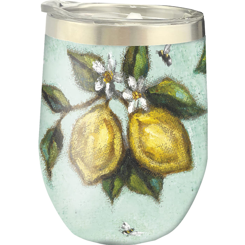 Wine Tumbler - Lemons