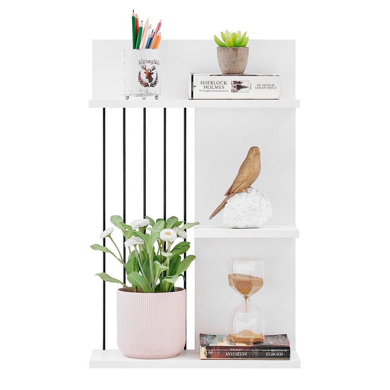 Danya B. Seville Dynamic Utility Ledge Wall Shelf - White