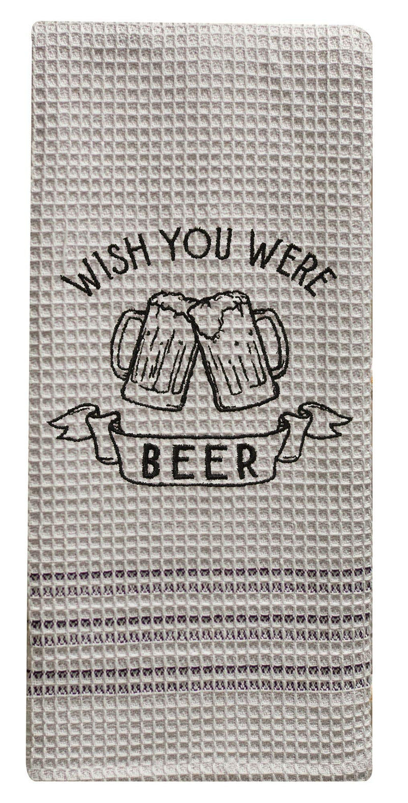 CWI Gifts Wish You were Beer Dish Towel, Multi