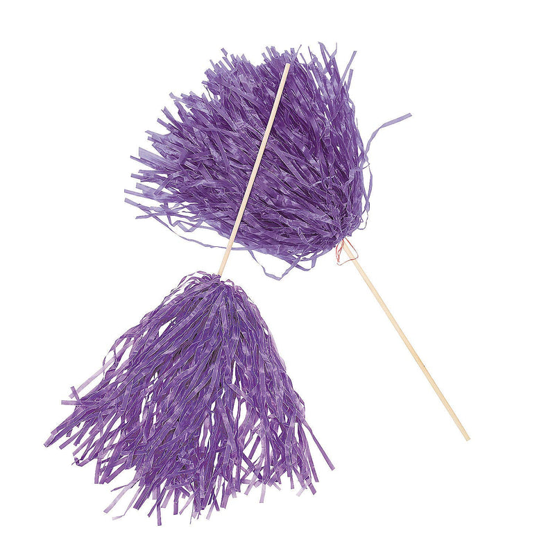 Fun Express Purple Spirit POM POM (24PCS) - Toys - 24 Pieces