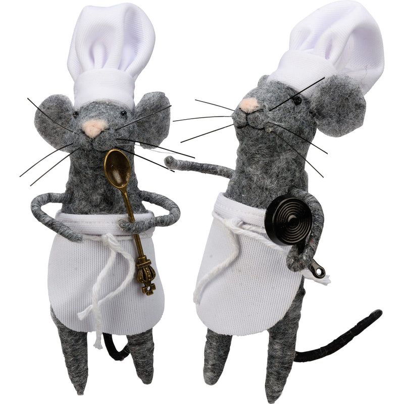 Primitives by Kathy Kitchen Mice Collectible Figurine Set
