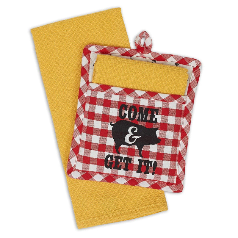 Design Imports DII Potholder Gift Set (Come & Get It)