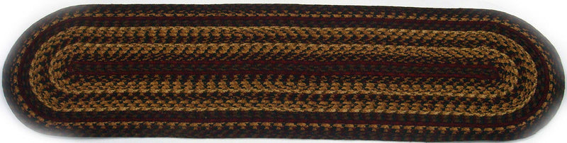 Cinnamon Braided Rug Accent Floor Carpet Natural Jute Material Doormat | Wine, Natural and Brown Enhance with Woven Collection (13"x48" Runner, Cinnamon)