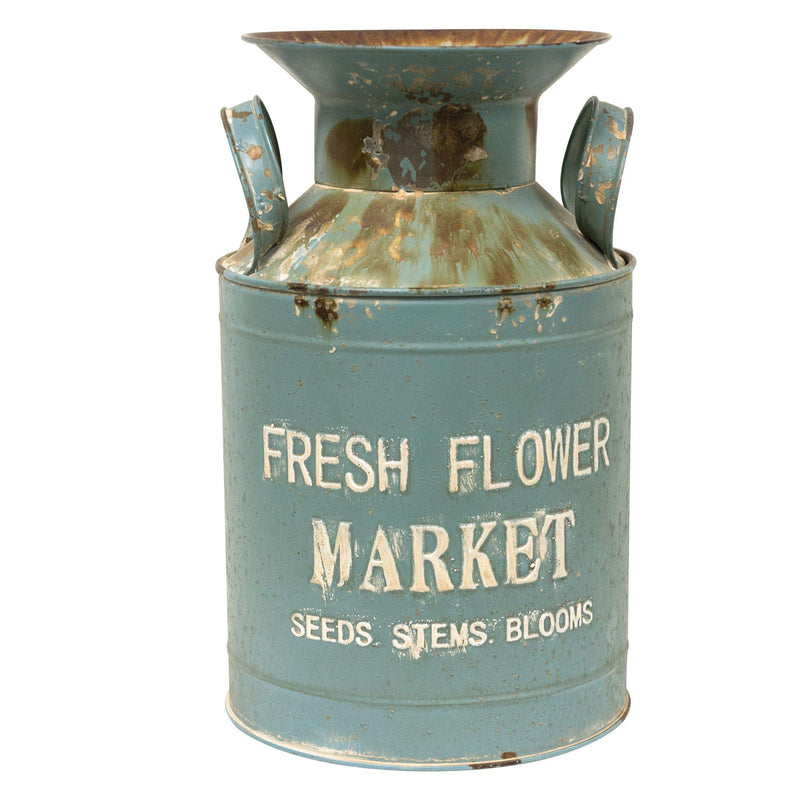 Col House Vintage Fresh Flower Market Milk Can
