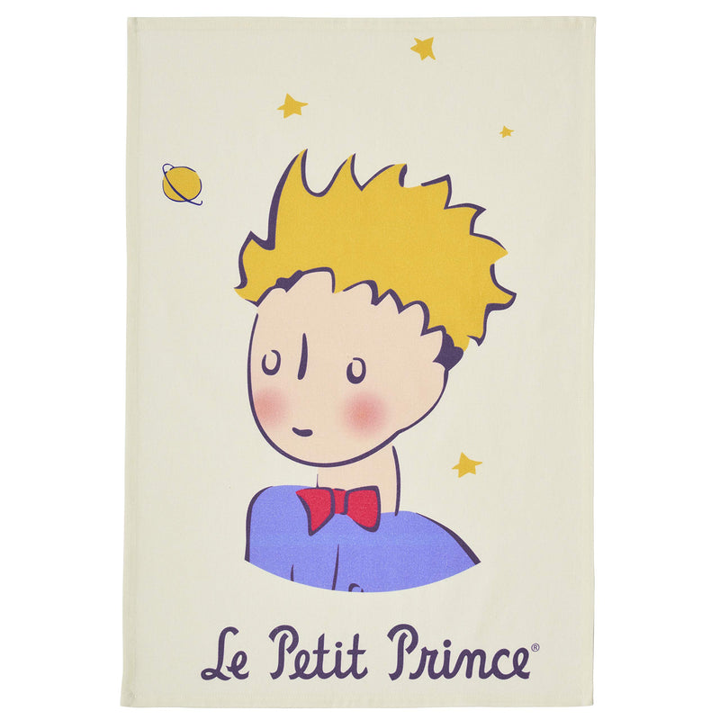 Coucke French Cotton Digitally Printed Tea Towel, The Little Prince Portrait, 20-Inches by 30-Inches, Multi-Colored, 100% Cotton