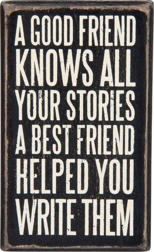 Primitives By Kathy Box Sign - Best Friend