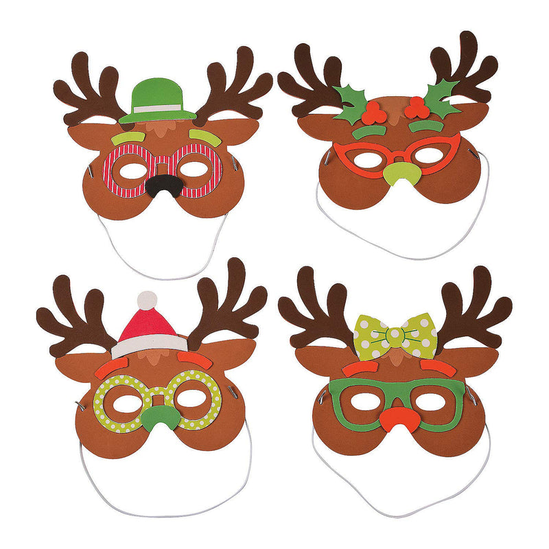 Silly Reindeer Mask Craft Kit -12 - Crafts for Kids and Fun Home Activities