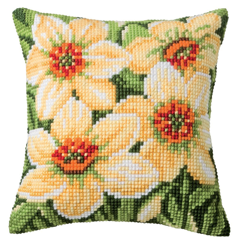 Vervaco Daffodils Cushion Cross Stitch Kit
