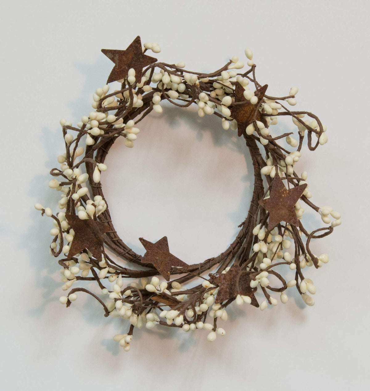CWI Gifts Pip Ring with Rusty Stars, 4 by 8-Inch, Ivory (FT1038IA)