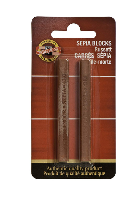 Koh-I-Noor FA4392RU.2BC Gioconda Artist Russett Blocks, 2-Pack