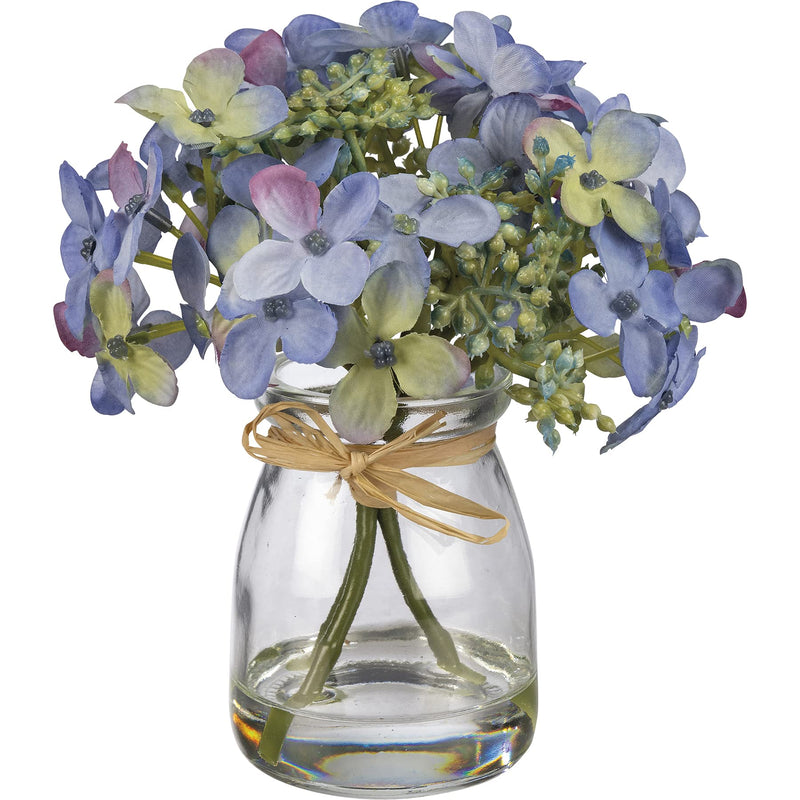 Primitives by Kathy Blue Hydrangea Glass Vase
