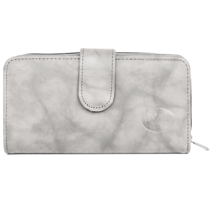 Julia Buxton Heiress Leather Checkbook Wallet
