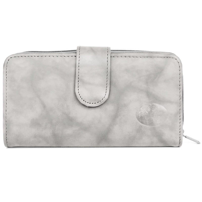 Julia Buxton Heiress Leather Checkbook Wallet