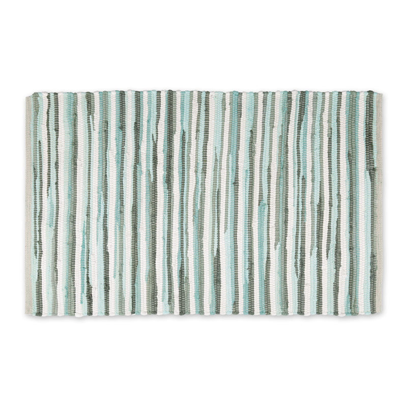 DII Chindi Home Collection Cotton Handwoven Slim Stripe Area Rag Rug, 2x3&