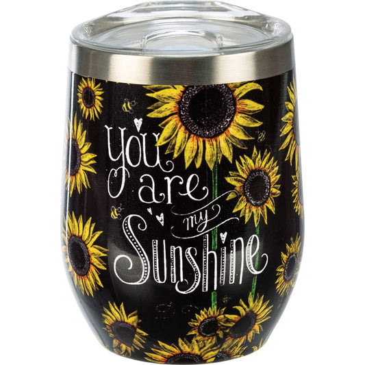 Primitives by Kathy You Are My Sunshine Wine Tumbler