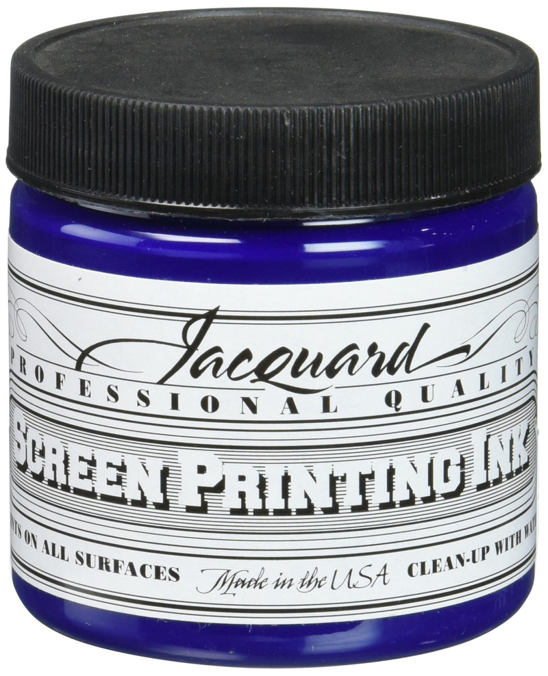 Jacquard Professional Screen Print Ink, Water-Soluable, 4oz Jar, Blue (111)