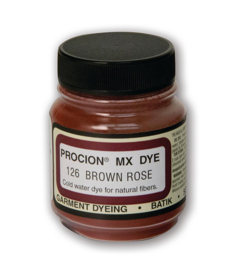 Jacquard Procion Mx Dye - Undisputed King of Tie Dye Powder - Brown Rose- 2/3oz Net Wt - Cold Water Fiber Reactive Dye Made in USA