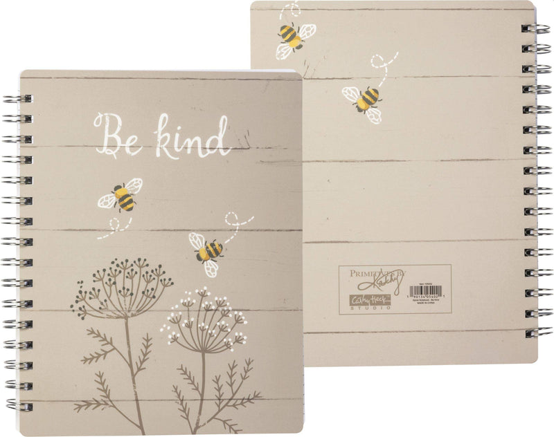 Primitives by Kathy 105402 Be Kind Spiral Notebook, 9-Inch, Beige