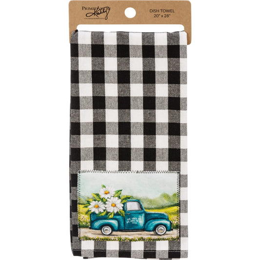 Primitives by Kathy She Loves Me She Loves Me Not Farm Home Décor Dish Towel