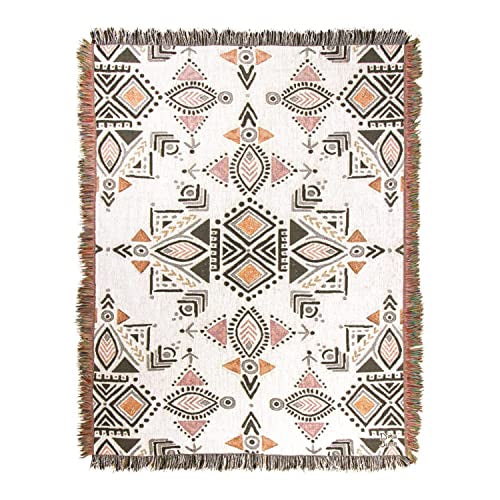 Manual Kasbah Crush Basics Cotton Yarn Tapestry Throw with Multi Finish ATKSB