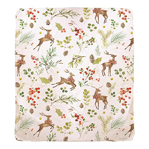 Manual Woodworkers Merry and Bright Sherpa Fleece Throw with Multi Finish SAMAB