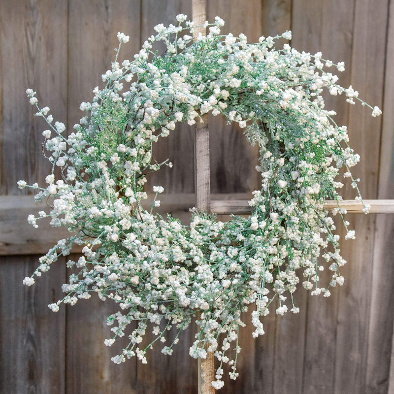 Vintage Floral Comet Dust Wreath 28"