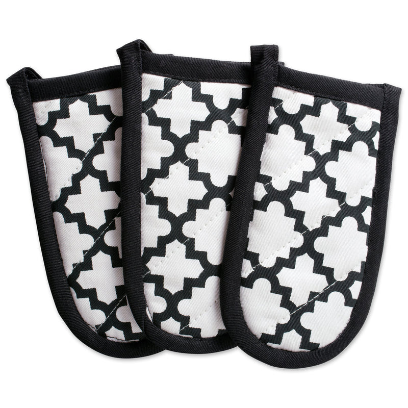 DII Lattice Basics Collection Kitchen Essentials, Pan Handle Set, White, 3, Piece