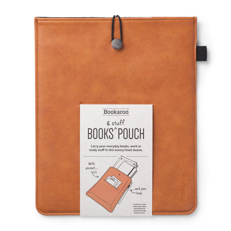 Bookaroo Book & Stuff Pouch Brown