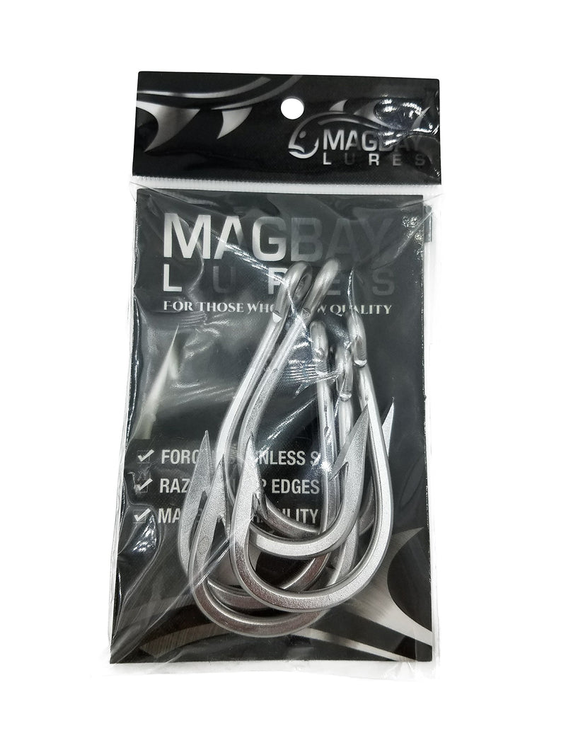 MagBay Big Game Stainless Steel Trolling and Southern Tuna Hook - 5 Pack Hooks (12/0)