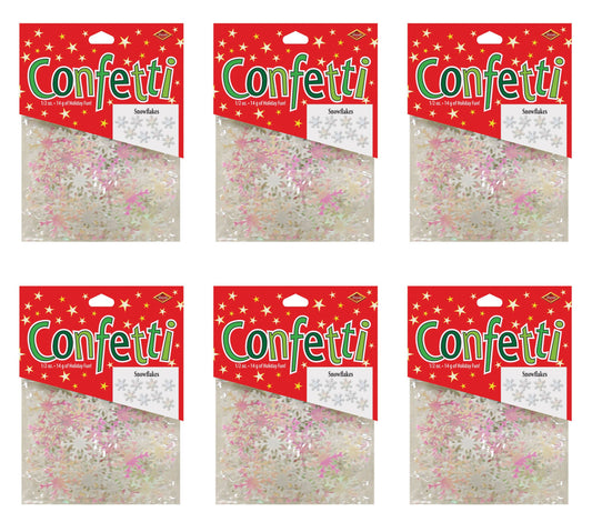Beistle Snowflake Confetti, Opalescent