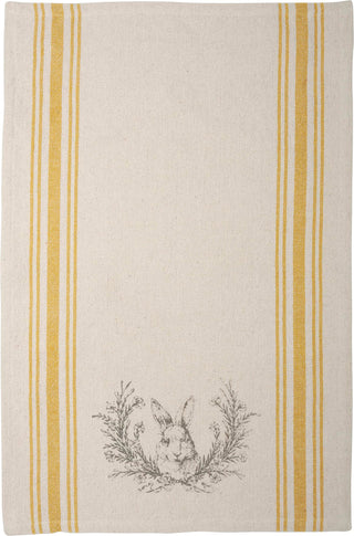 Primitives by Kathy RABIT and Floral Crest Kitchen Towel