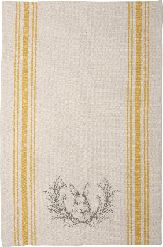 Primitives by Kathy RABIT and Floral Crest Kitchen Towel