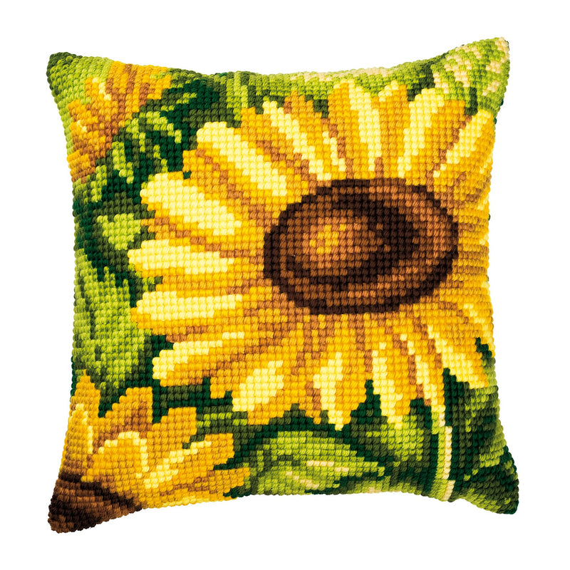 Vervaco Cross Stitch Cushion Kit Sunflower 16" x 16"