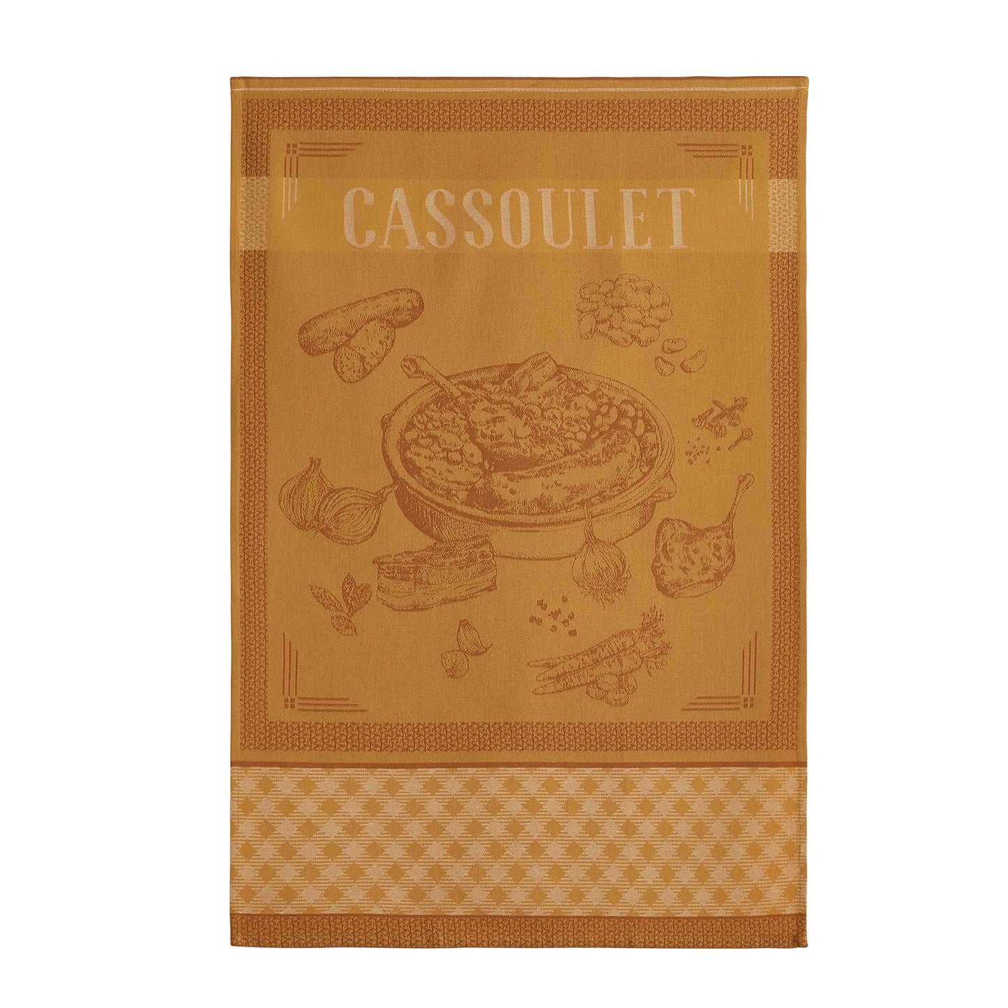 Coucke French Cotton Jacquard Towel, Cassoulet, 20-Inches by 30-Inches, 100% Cotton